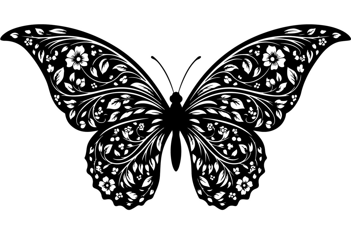 Decorative Butterfly Silhouette, an Object Graphic by Creativeshirt (Photo 15 of 16)