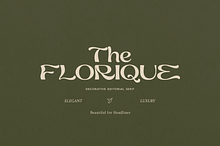Florique Decorative Art Nouveau Font