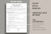 ATS Resume Template / CV Template, a Resume Template by aivos (Thumbnail 2 of 6)
