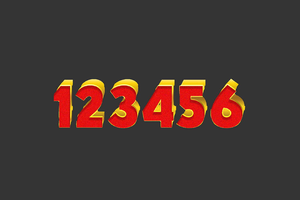 Glow 3D Block Text Effect preview 2