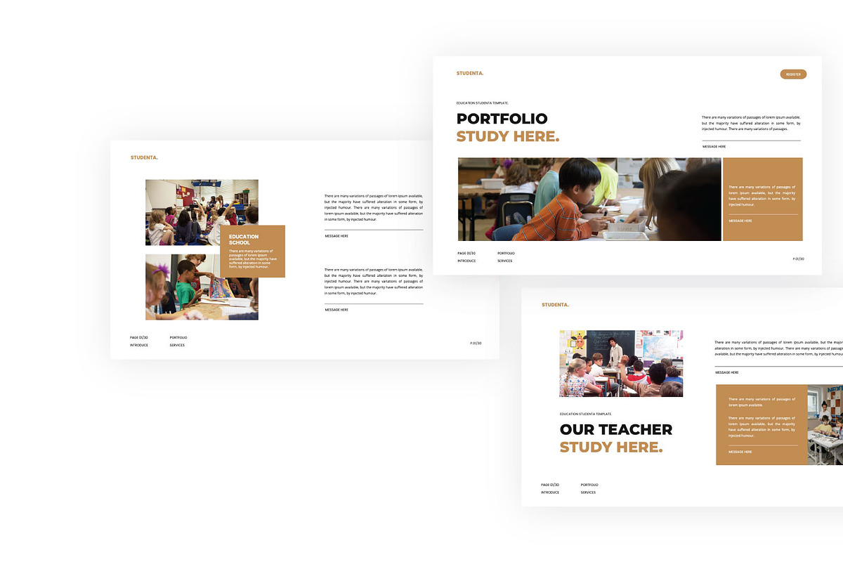 Studenta - An Education Presentation, a Presentation Template by Universitype (Photo 3 of 9)