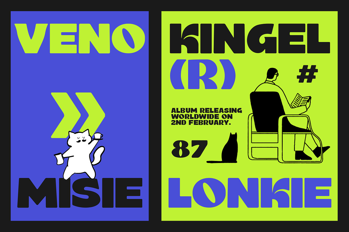 Qinky - Bold Display Font, a Sans Serif Font by NazmulsDesign (Photo 16 of 26)