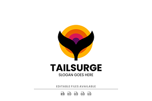 Modern Whale Tail Silhouette, a Branding & Logo Template by Artnivora.Std