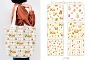 Easter Bunny & Carrots Patterns, a Pattern Graphic by ArtGiftsStudio (Thumbnail 2 of 5)