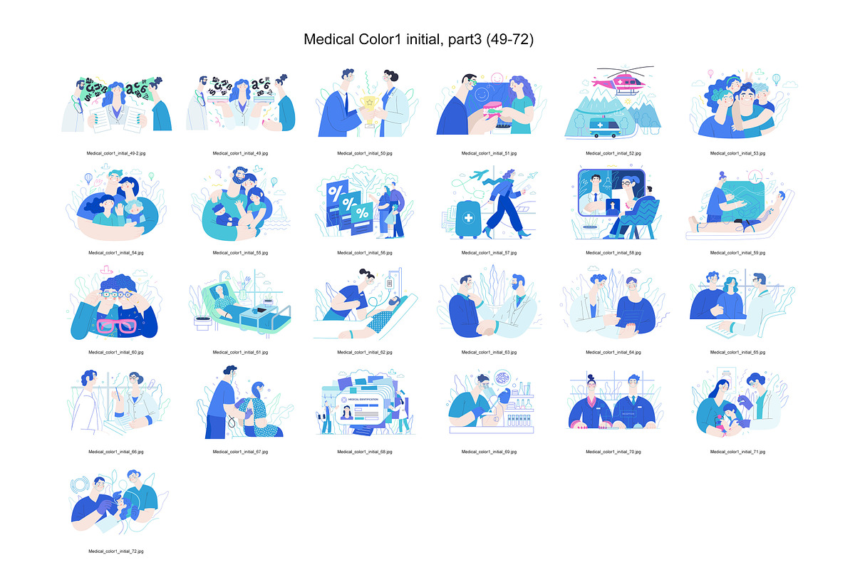 Medical, Part 3, colors 1&3, a Templates & Theme by Grivina's shop (Photo 3 of 13)