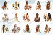 Boho Brides from the Back Diverse, an Illustration by designcity5 (Thumbnail 3 of 5)