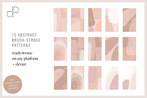 Abstract Brush Stroke Patterns