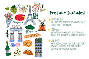 France Travel Vector Clipart, a Decorative Illustration by Luamor (Thumbnail 4 of 5)