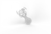 Cartoon Flower Vase Mockup, a Merchandise Mockup by Qaleb Studio (Thumbnail 1 of 2)