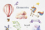 Fairy tale watercolor clip art, an Illustration by Navenzeles (Thumbnail 12 of 12)
