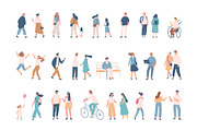 100+ People silhouette vector set, a Person Illustration by Vector_Art (Thumbnail 11 of 12)