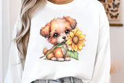 Watercolor Sunflower Animals Clipart, an Illustration by GatewayDesign (Thumbnail 2 of 3)