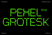 Pexel Grotesk, a Font by SUPERNULLA (Thumbnail 1 of 12)