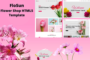 Flower Shop HTML5 Template - FloSun