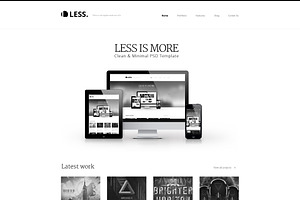 LESS Portfolio / Agency PSD Template