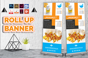 Medicine Promotion Roll Up Banner V1