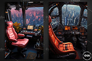 Cyberpunk Vehicle Interior Poster, a Background Graphic by Other Side Art (Thumbnail 2 of 5)