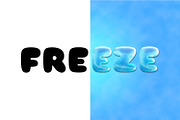 Freeze Text Effect, a Layer Style Add-On by alexdndz (Thumbnail 2 of 2)