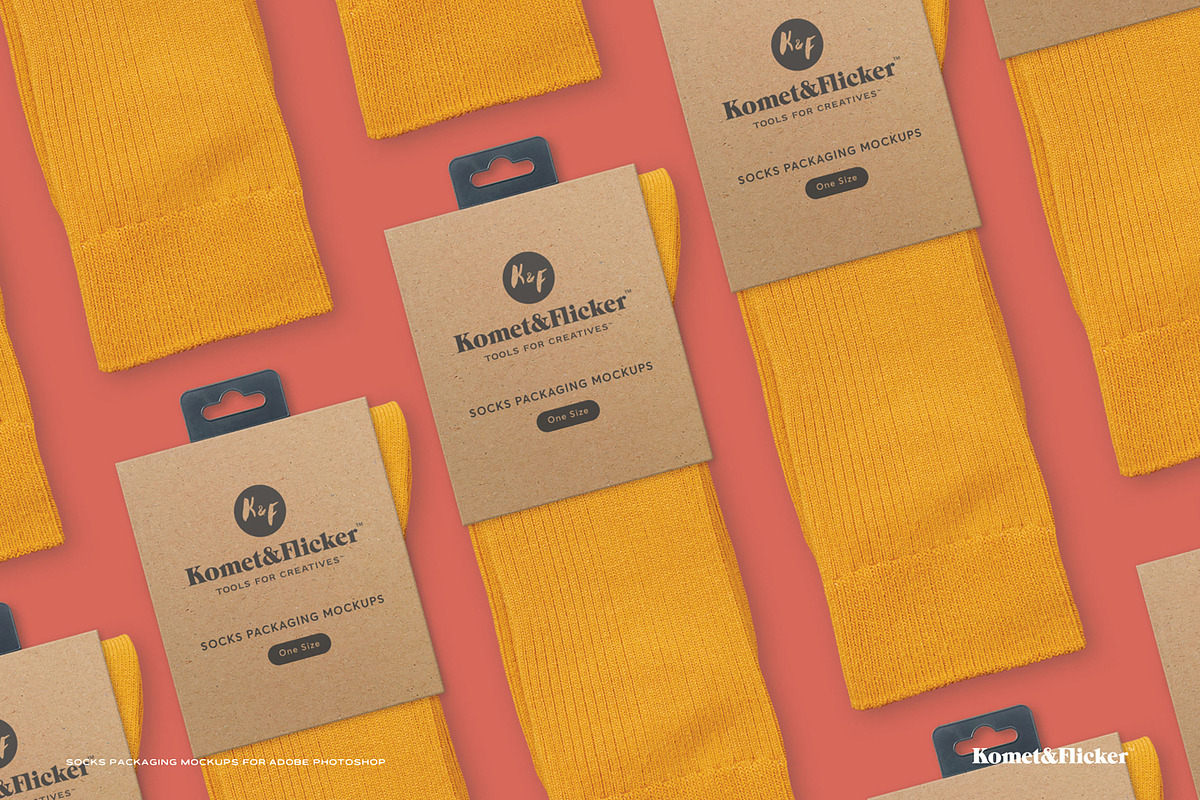 Socks Packaging Mockups, a Shirt Mockup by Komet & Flicker (Photo 5 of 9)