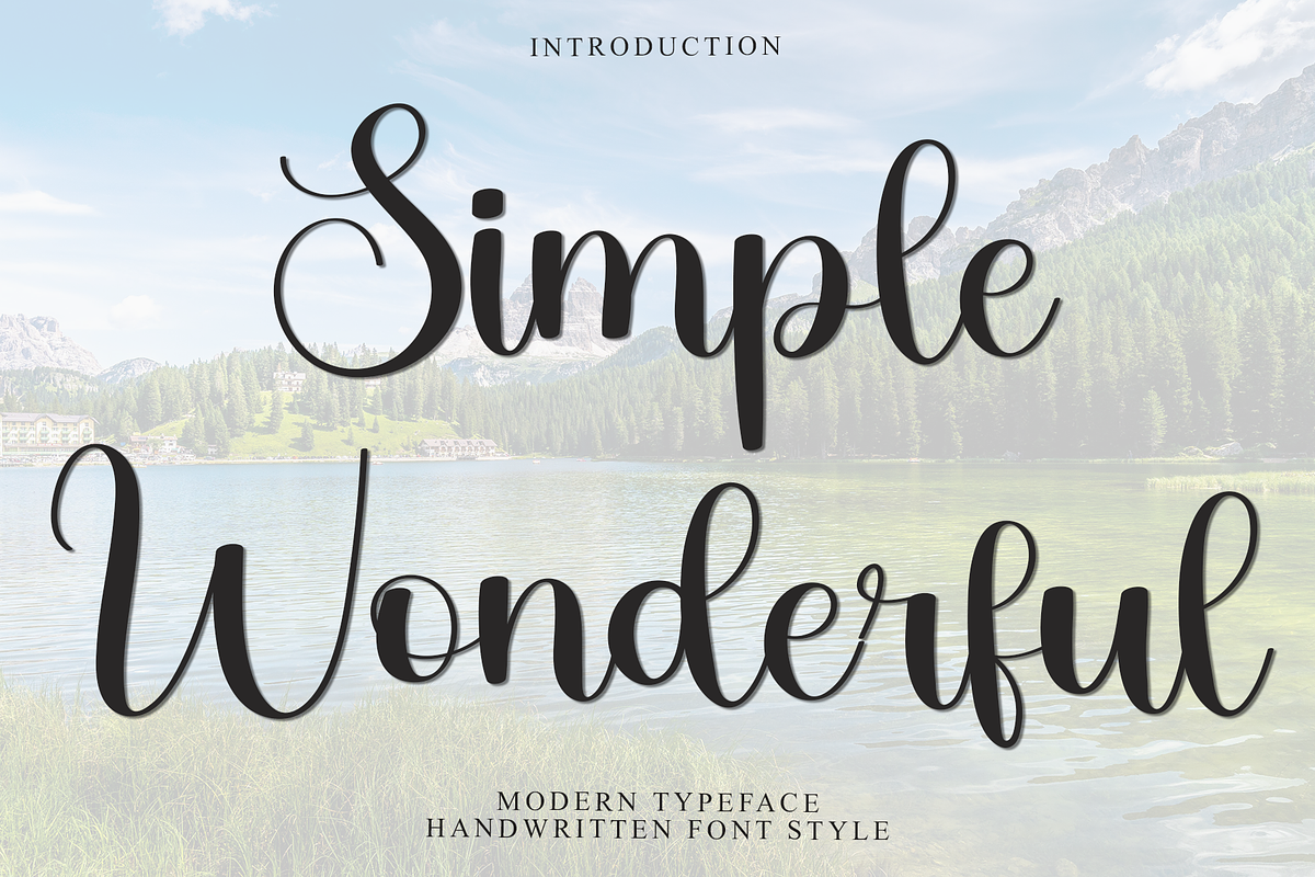 Simple Wonderful, a Handwritten Font by FreshTypeINK (Photo 1 of 8)