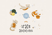 Space Adventures Graphic Collection, an Animal Illustration by AlekseliArt (Thumbnail 1 of 12)