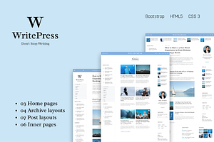 Writepress - Creative Blog Template, a HTML Template by AliThemes
