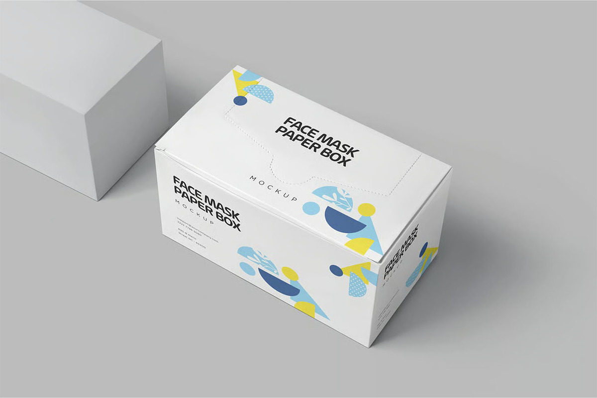 Face Mask Box Mockups, a Mask Mockup by megostudi0 (Photo 4 of 7)