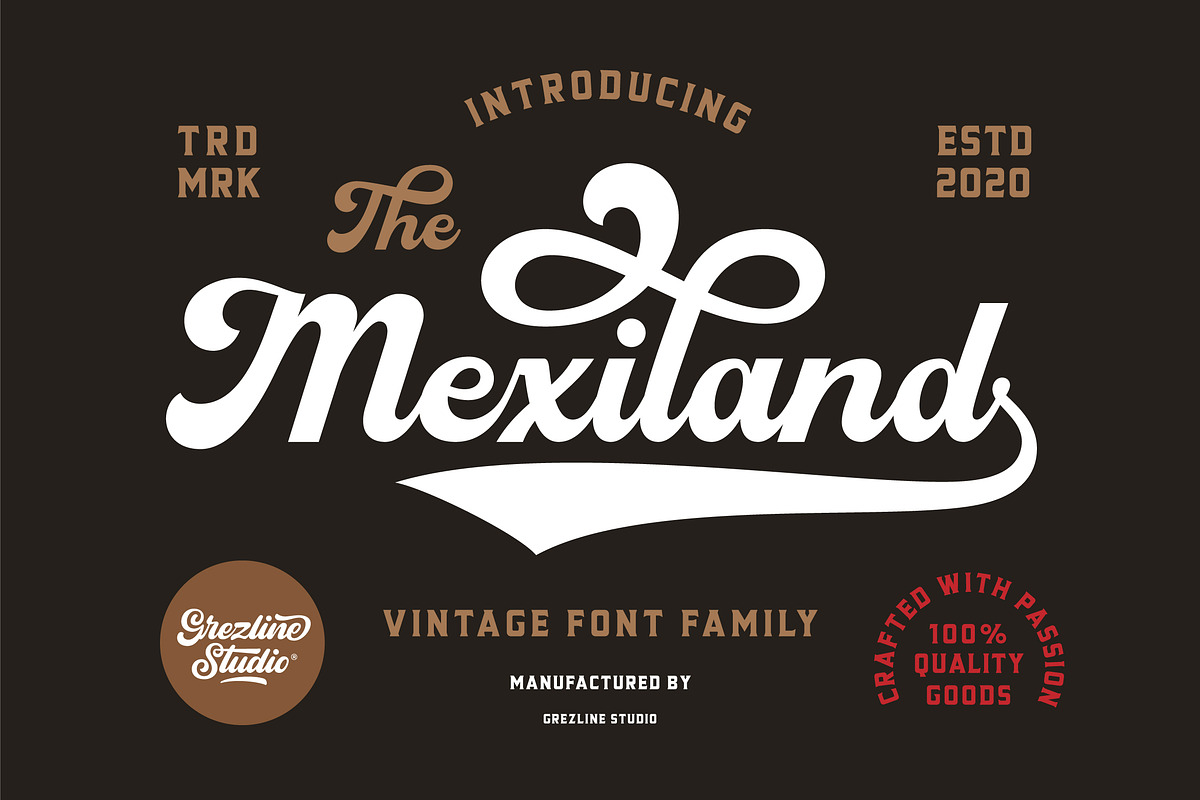 Mexiland - Vintage Font Duo, a Script Font by Grezline Studio (Photo 1 of 12)