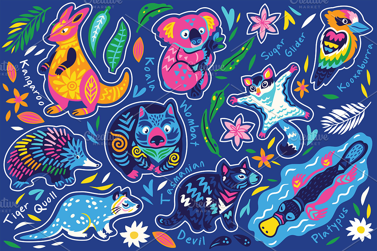 Big Sticker Bundle #2, an Animal Illustration by PenguinHouse (Photo 5 of 16)