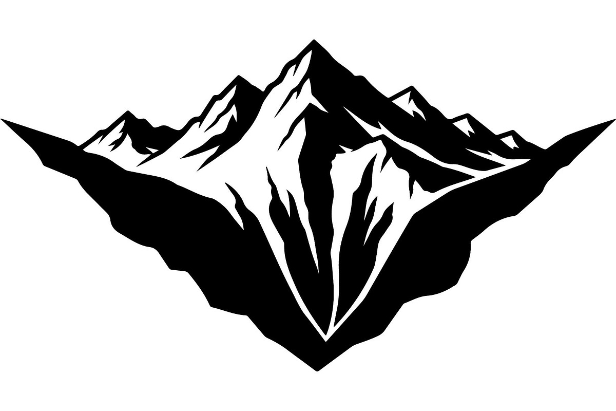 Mountain Landscape Silhouette, a Decorative Illustration by Designer_Momina (Photo 6 of 19)