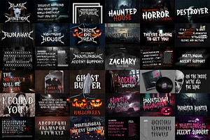 Special Horror Font Bundle