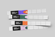 Wristband Mockup 2 Views, a Merchandise Mockup by graphicsauce (Thumbnail 2 of 4)
