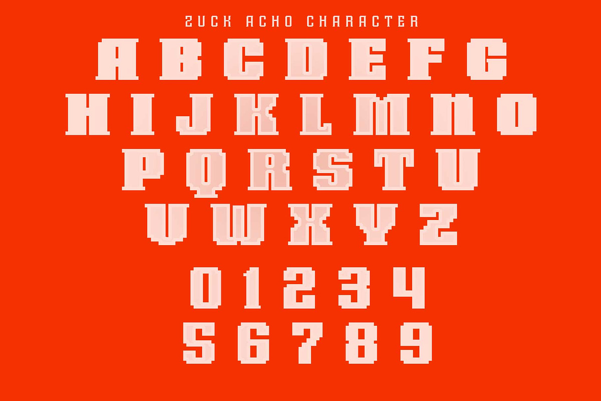 Zuck Acho, a Sans Serif Font by senzana (Photo 5 of 8)