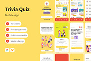 Izzy - Trivia Quiz Mobile App, an App Template by twinstd (Thumbnail 1 of 5)
