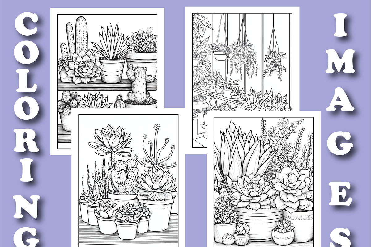 Botanical Bliss Coloring Book, a Decorative Illustration by Design Zone (Photo 3 of 5)