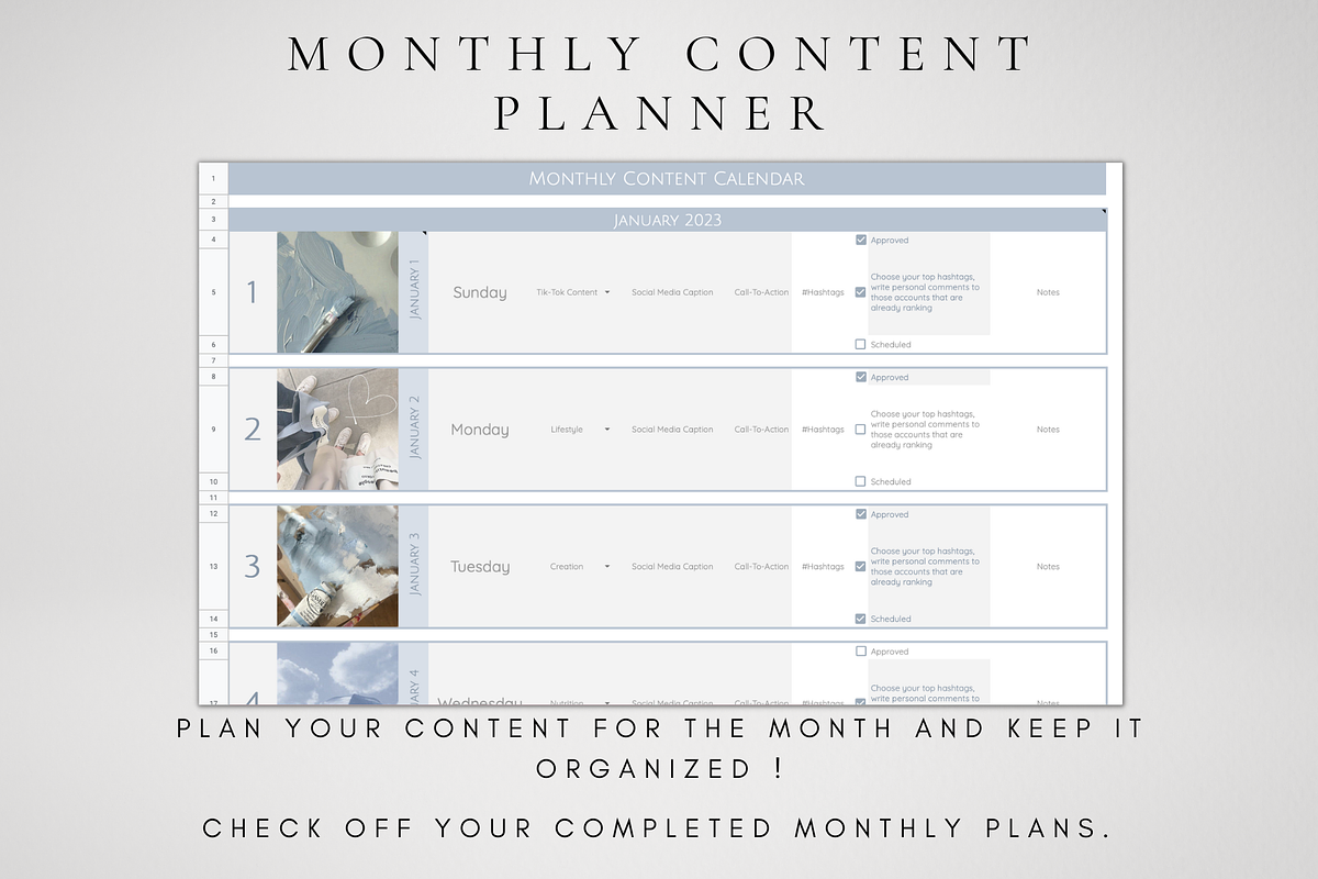 Digital Social Media Planner, a Templates & Theme by BRANDcontent (Photo 3 of 8)