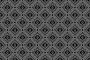 Contemporary Ethnic Black And White, a Pattern Graphic by Mightyfire