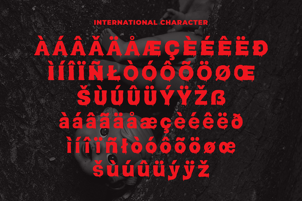 Blood Melt - Horror Hisplay, a Serif Font by Brand_Hero (Photo 9 of 10)