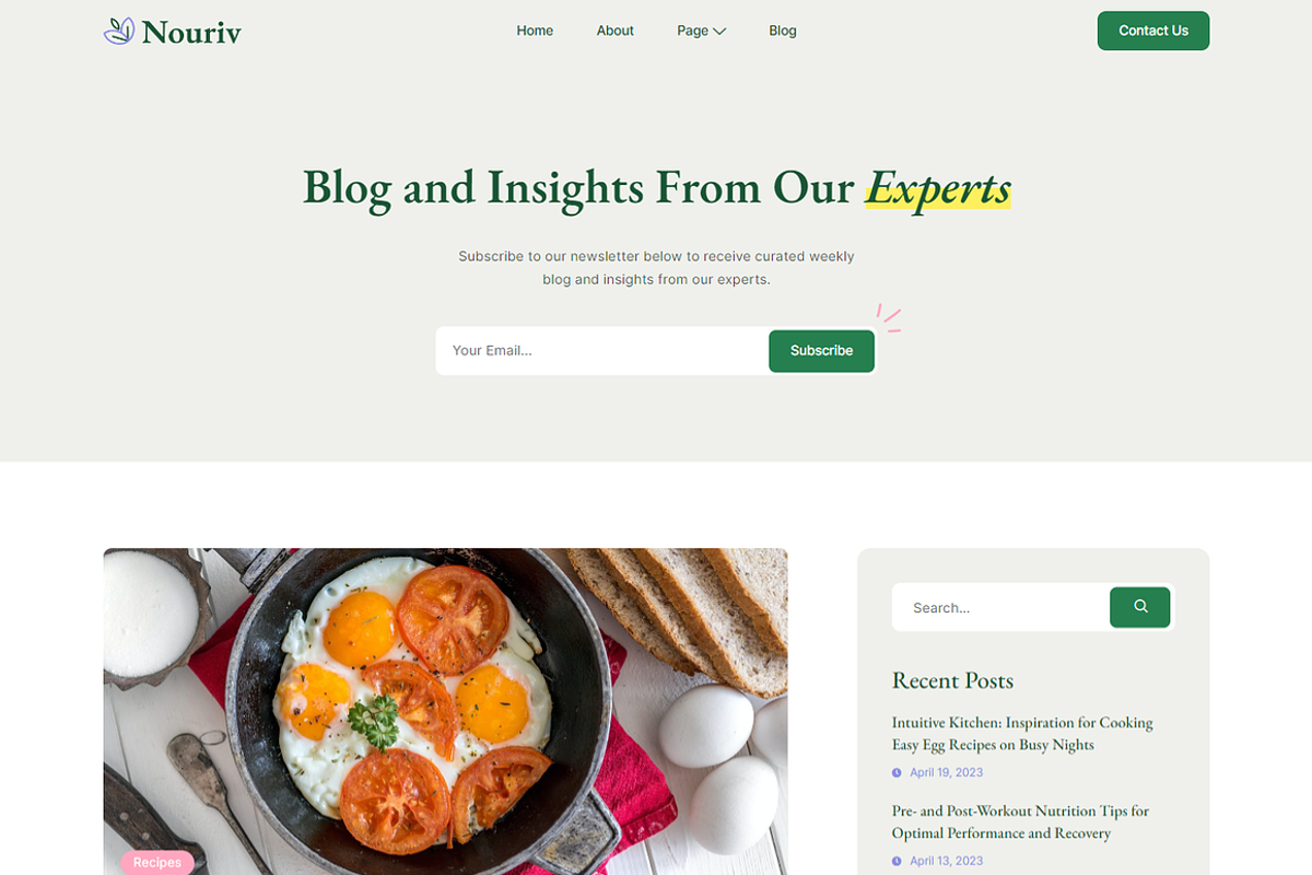 Nutrition Coach & Nutritionist Theme, a Landing Page Template by Design Spade (Photo 6 of 7)