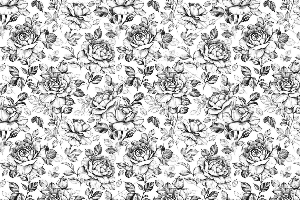Elegant Roses Arrangements, a Decorative Illustration by Valentyna Smordova (Photo 12 of 13)