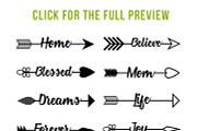 90+ Arrows Clipart Mega Bundle, a Decorative Illustration by The Digital Download Shop (Thumbnail 7 of 7)