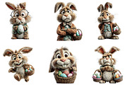 Funny Easter Bunny Clipart, an Illustration by Sublimation Artist (Thumbnail 5 of 7)