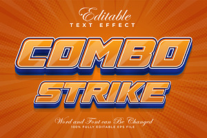 Combo Strike 3D Text Effect | EPS, a Layer Style Add-On by padilah_a