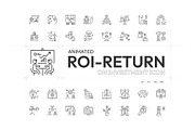 ROI and Revenue Animated Icons, an Outline Icon by Prosymbols (Thumbnail 1 of 4)