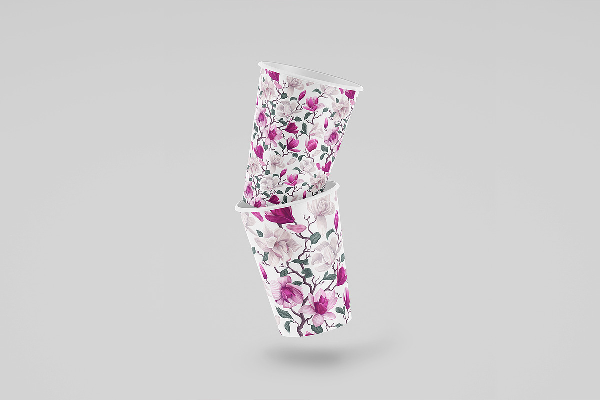 Realistic Seamless Pattern Magnolia, a Pattern Graphic by MarynaPetrovska (Photo 9 of 16)