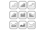 Infographics icons, an Outline Icon by AlexZeL (Thumbnail 4 of 5)
