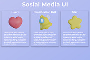 3D Social Media UI Icons, an Object Graphic by Artnivora.Std (Thumbnail 2 of 4)
