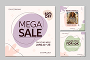 Modern Social Media Sale Banners, a Templates & Theme by studiogstock (Thumbnail 1 of 3)