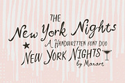 The New York Nights Font Duo, a Handwritten Font by MaxArt (Thumbnail 1 of 6)