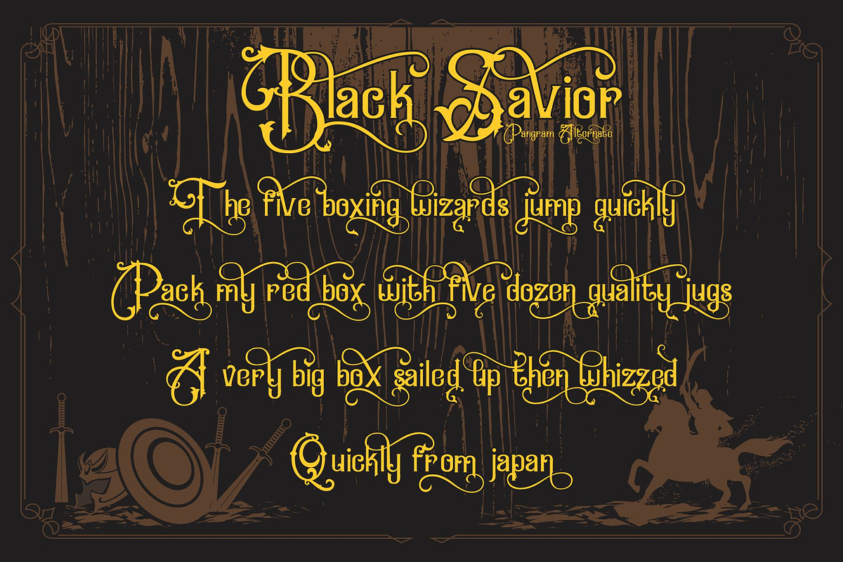 Black Savior Victorian retro Font, a Symbol Font by SHEILLA (Photo 10 of 18)